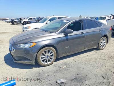 2017 Ford FUSION SE Hybrid, черный — VIN 3FA6P0LU0HR306671, Copart