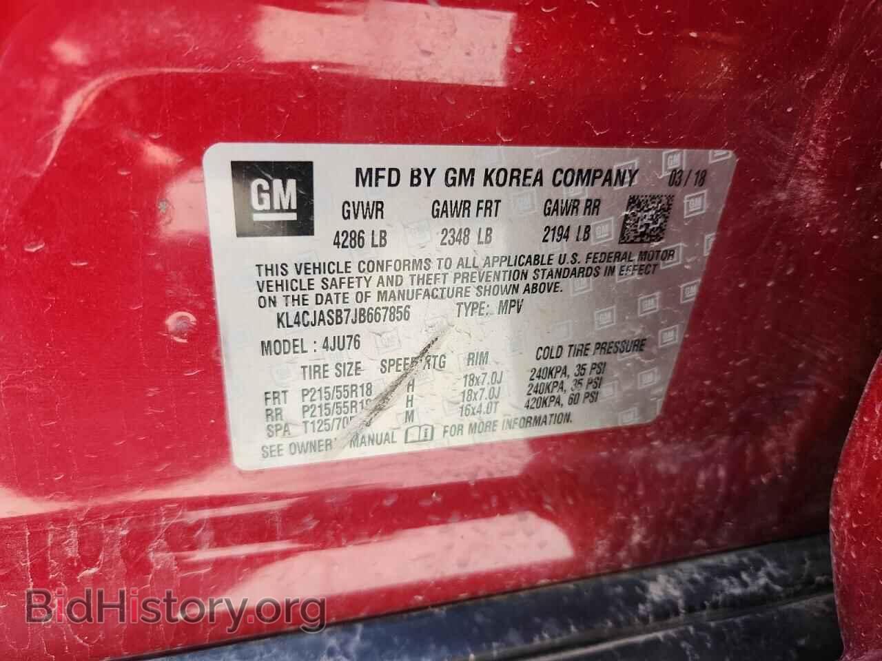 2018 BUICK ENCORE - VIN: KL4CJASB7JB667856 - Photo 13