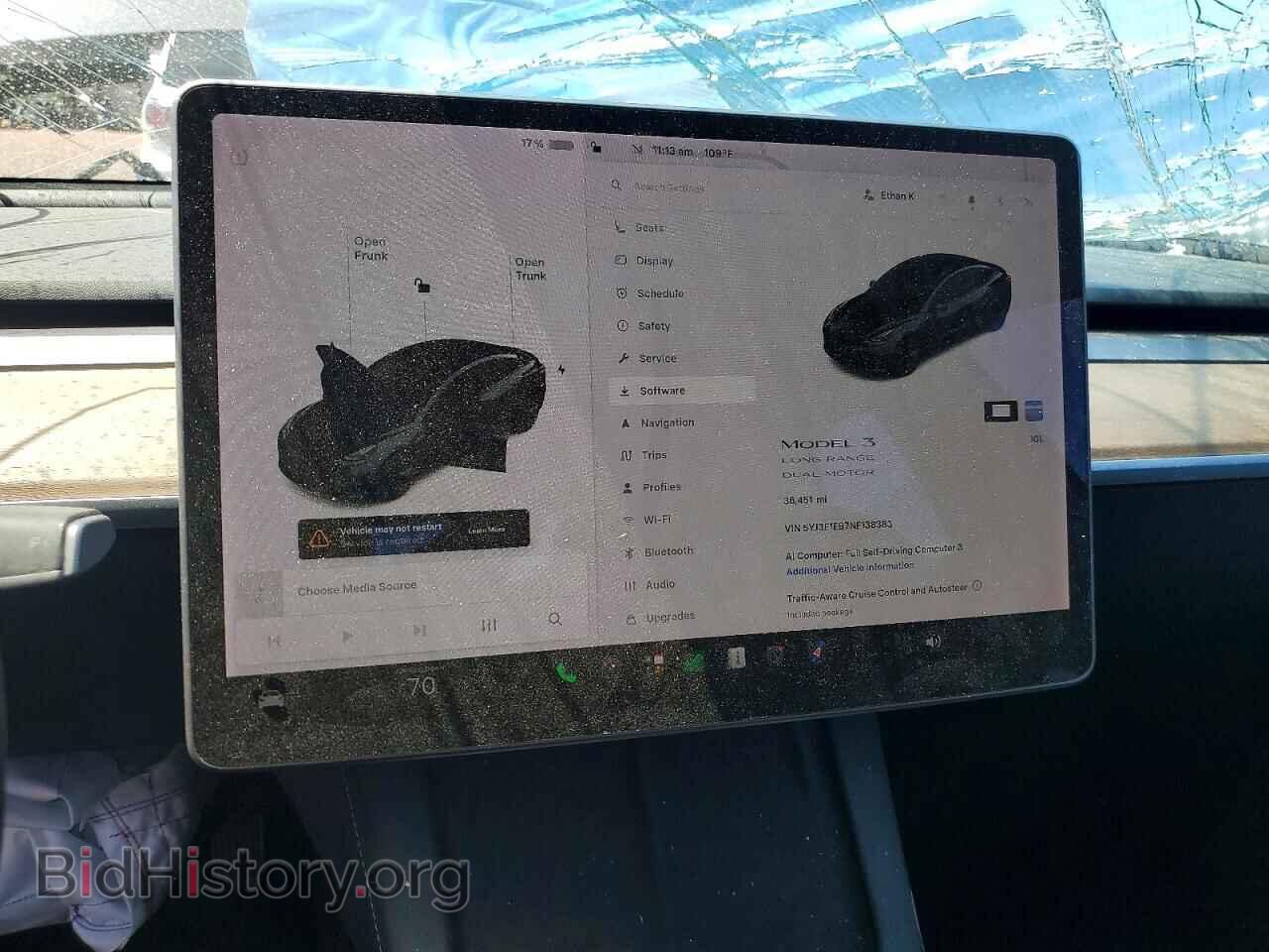 2022 TESLA MODEL 3 - VIN: 5YJ3E1EB7NF138383 - Фото 9