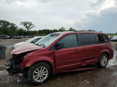 2015 Dodge CARAVAN SXT, burgundy — VIN 2C4RDGCG4FR536400, Copart