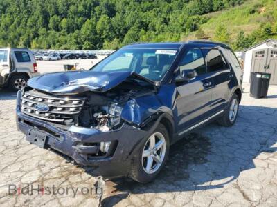 2016 Ford EXPLORER XLT, синий — VIN 1FM5K8D87GGB50957, Copart