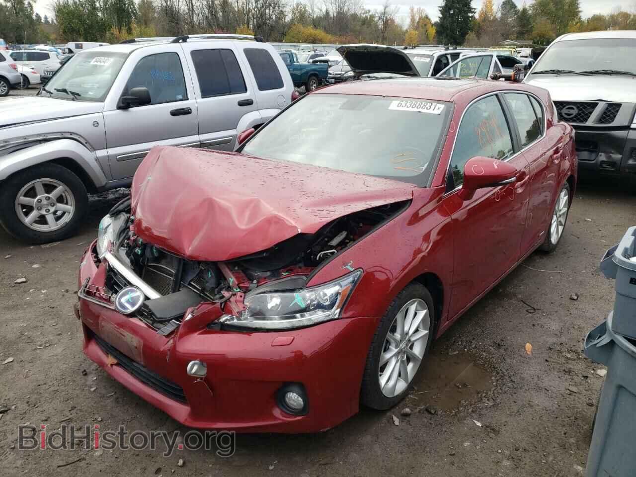 2011 LEXUS CT 200 - VIN: JTHKD5BH1B2034550 - Фото 2