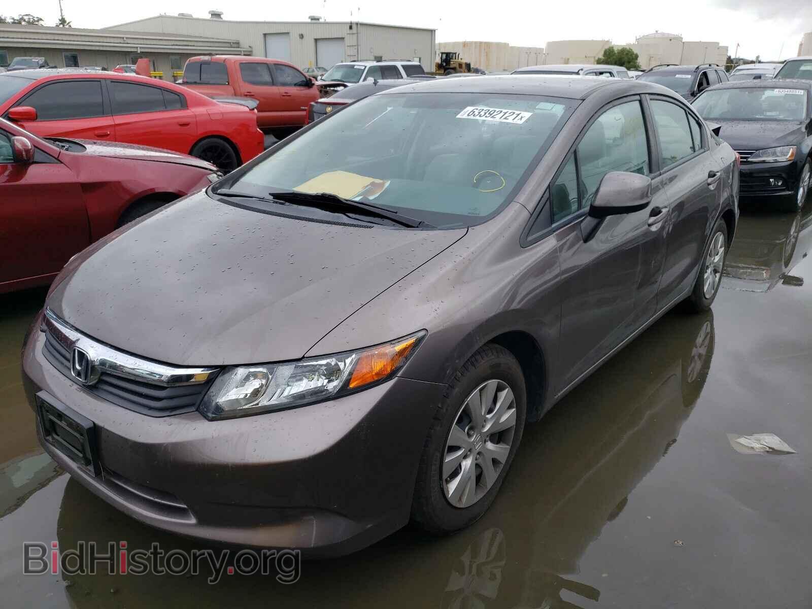 2012 HONDA CIVIC - VIN: 2HGFB2F52CH560087 - Фото 2