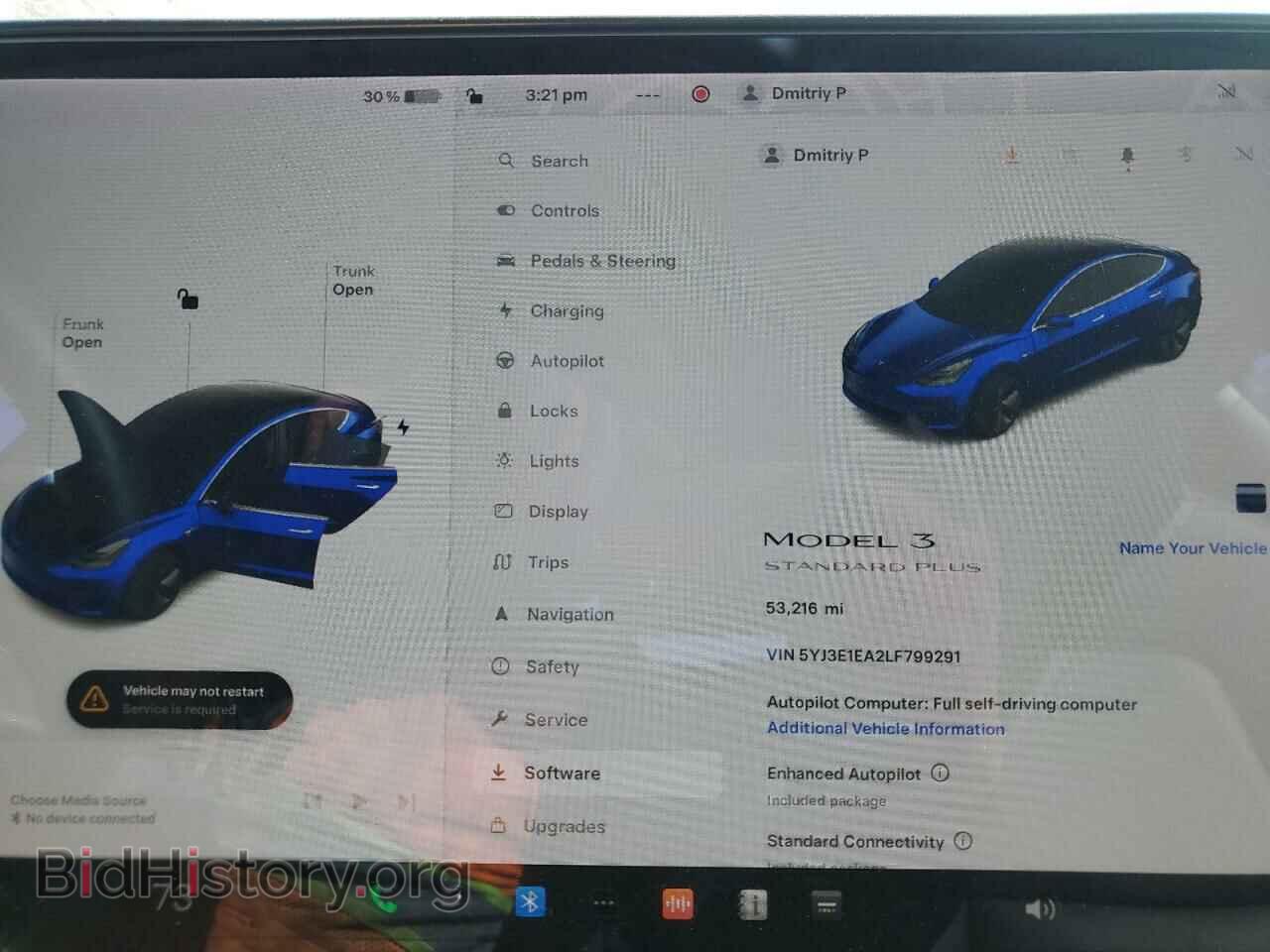 2020 TESLA MODEL 3 - VIN: 5YJ3E1EA2LF799291 - Фото 9