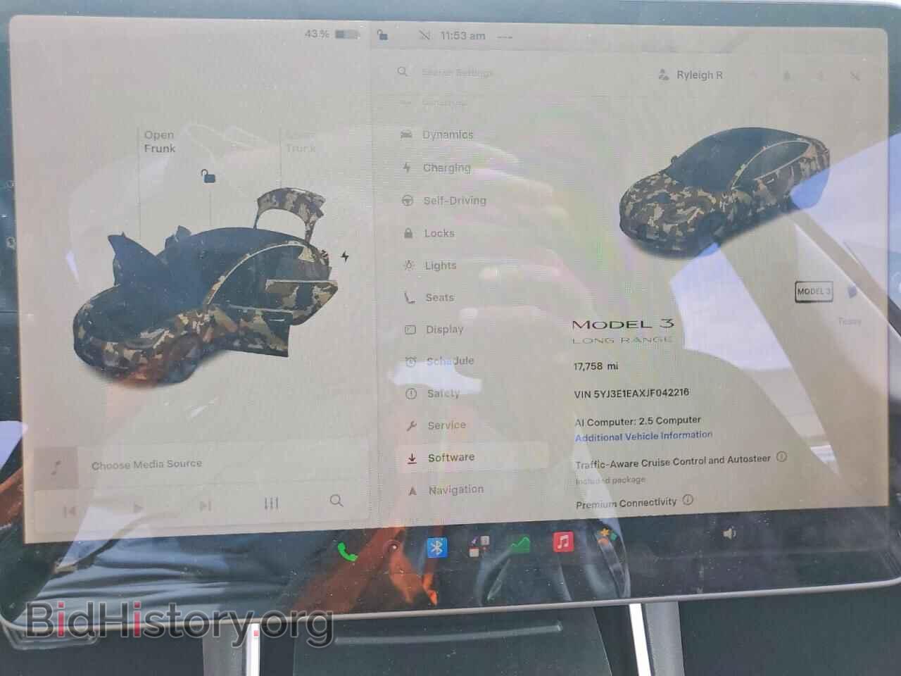 2018 TESLA MODEL 3 - VIN: 5YJ3E1EAXJF042216 - Photo 9