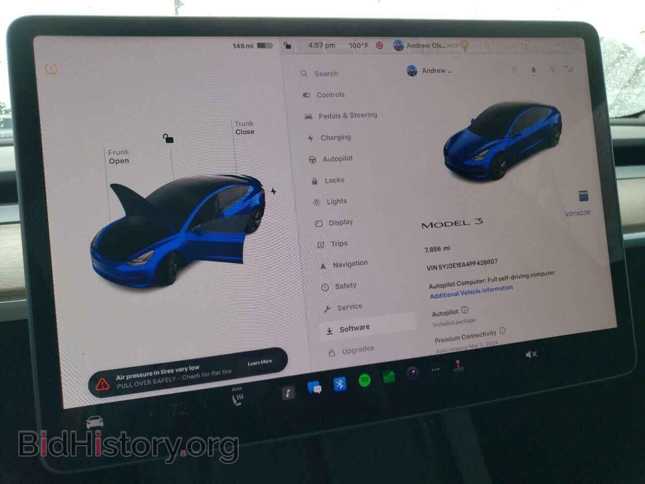 2023 TESLA MODEL 3 - VIN: 5YJ3E1EA4PF428607 - Фото 9