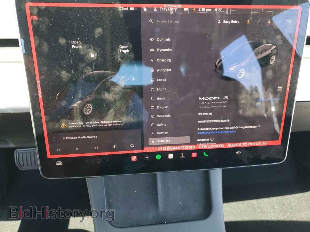 2022 TESLA MODEL 3 - VIN: 5YJ3E1EB4NF113618 - Фото 9