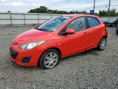 2014 Mazda 2 Sport, красный — VIN JM1DE1KY2E0179452, Copart