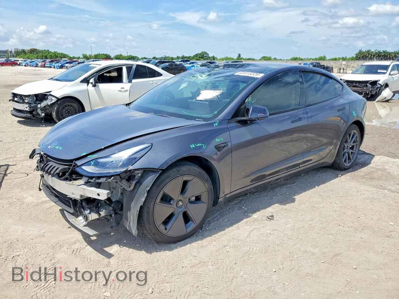 Photo 5YJ3E1EB9NF345020 - TESLA MODEL 3 2022