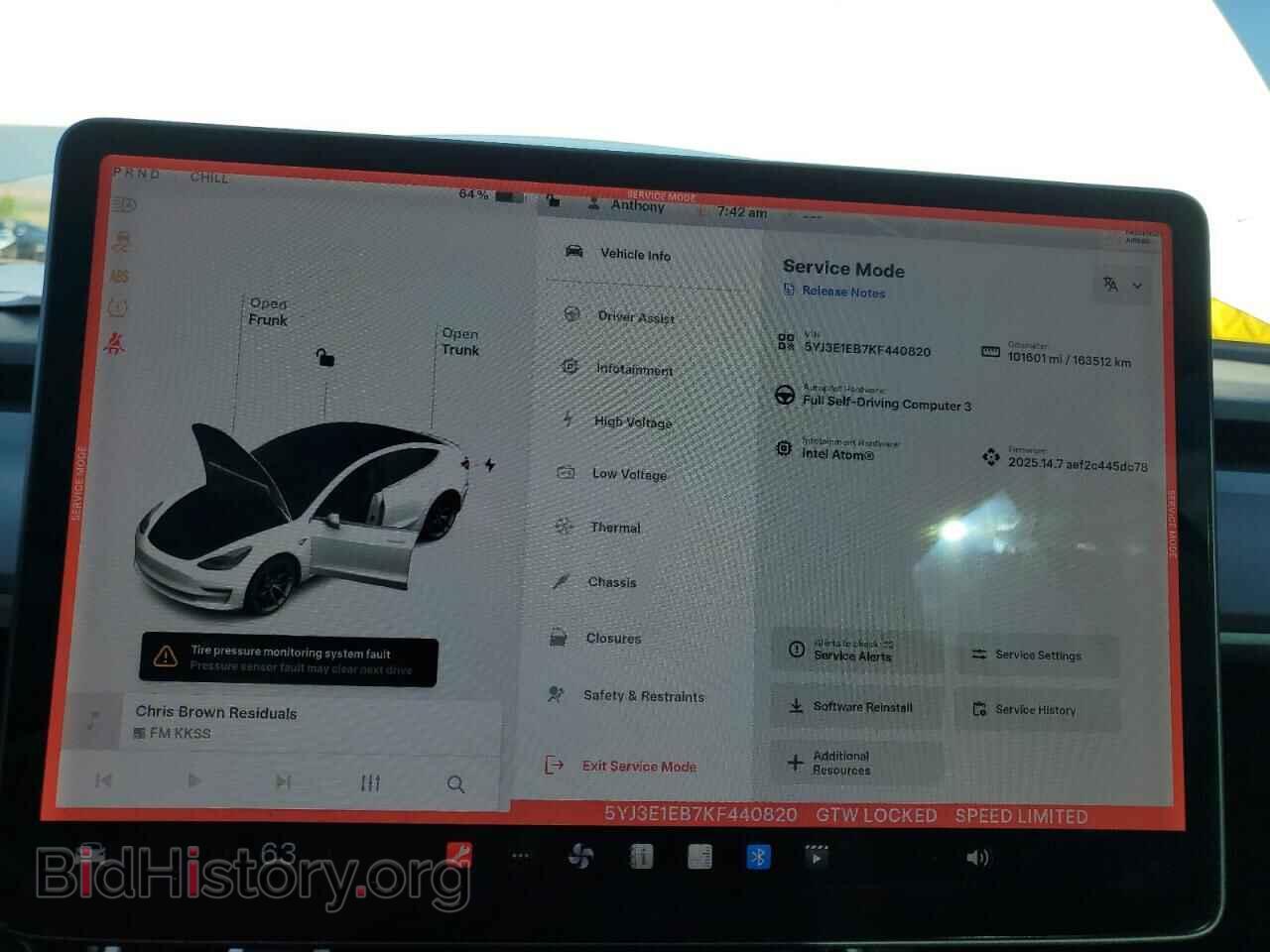 2019 TESLA MODEL 3 - VIN: 5YJ3E1EB7KF440820 - Photo 9