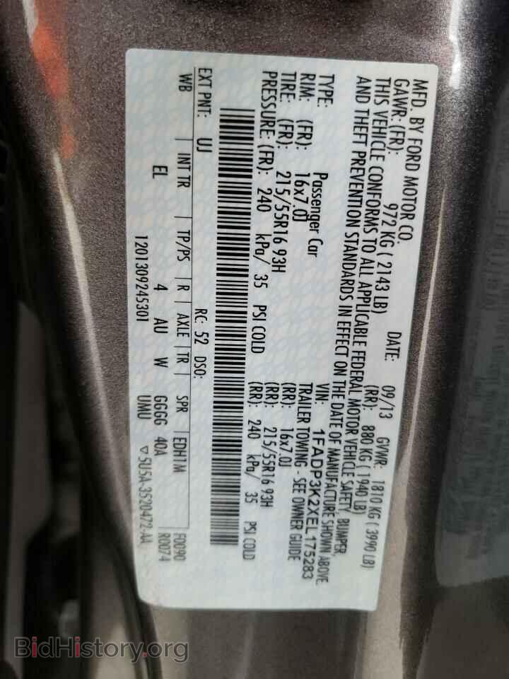 2014 FORD FOCUS - VIN: 1FADP3K2XEL175283 - Photo 12