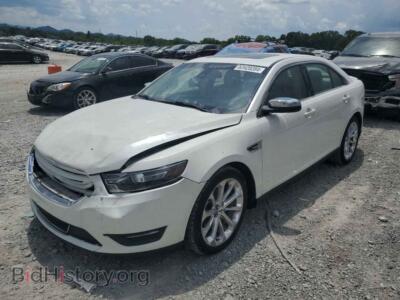 2015 Ford TAURUS Limited, white — VIN 1FAHP2F88FG153349, Copart
