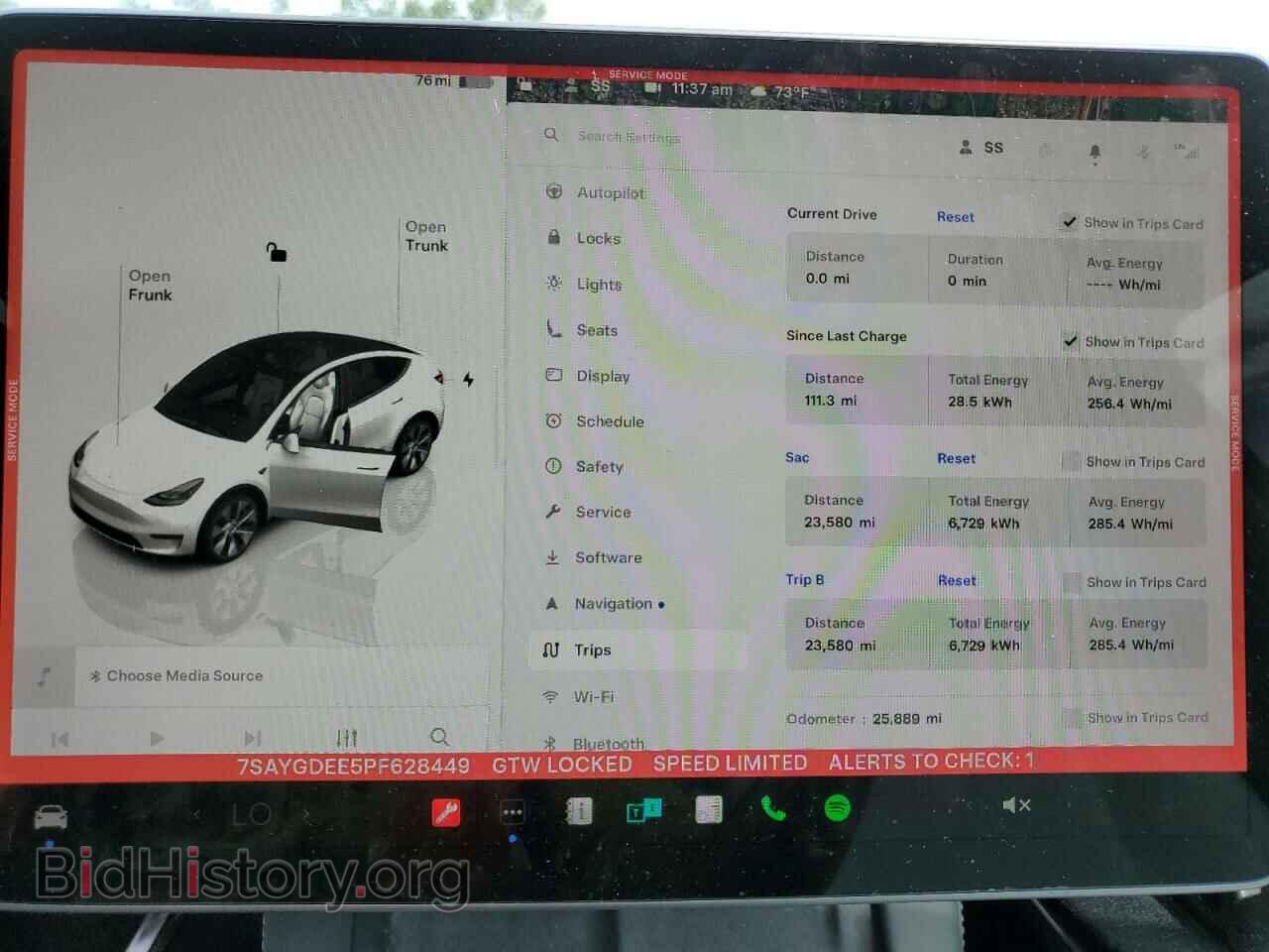 2023 TESLA MODEL Y - VIN: 7SAYGDEE5PF628449 - Фото 9