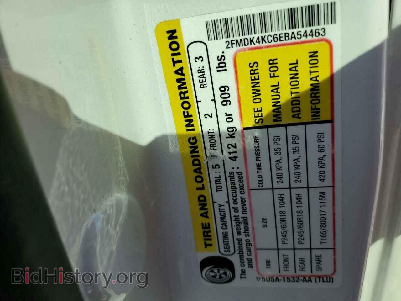 2014 FORD EDGE - VIN: 2FMDK4KC6EBA54463 - Фото 10