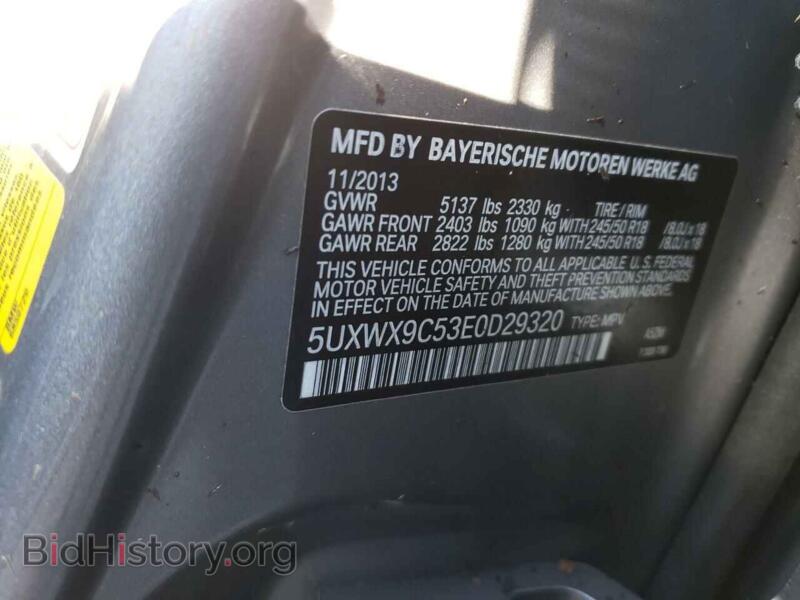 2014 BMW X3 (VIN 5UXWX9C53E0D29320) — фото 10 из 10