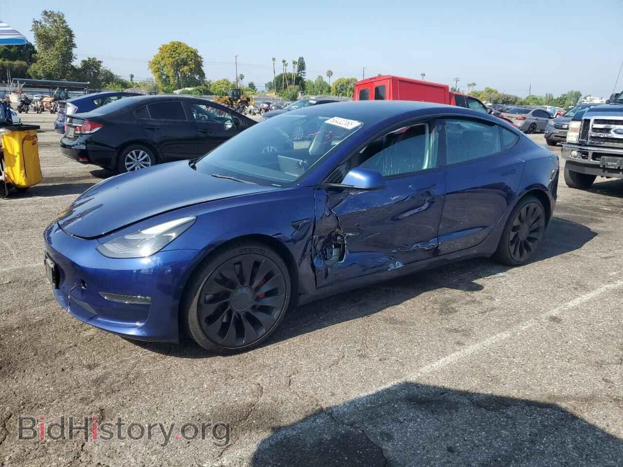 Photo 5YJ3E1EC0NF337669 - TESLA MODEL 3 2022