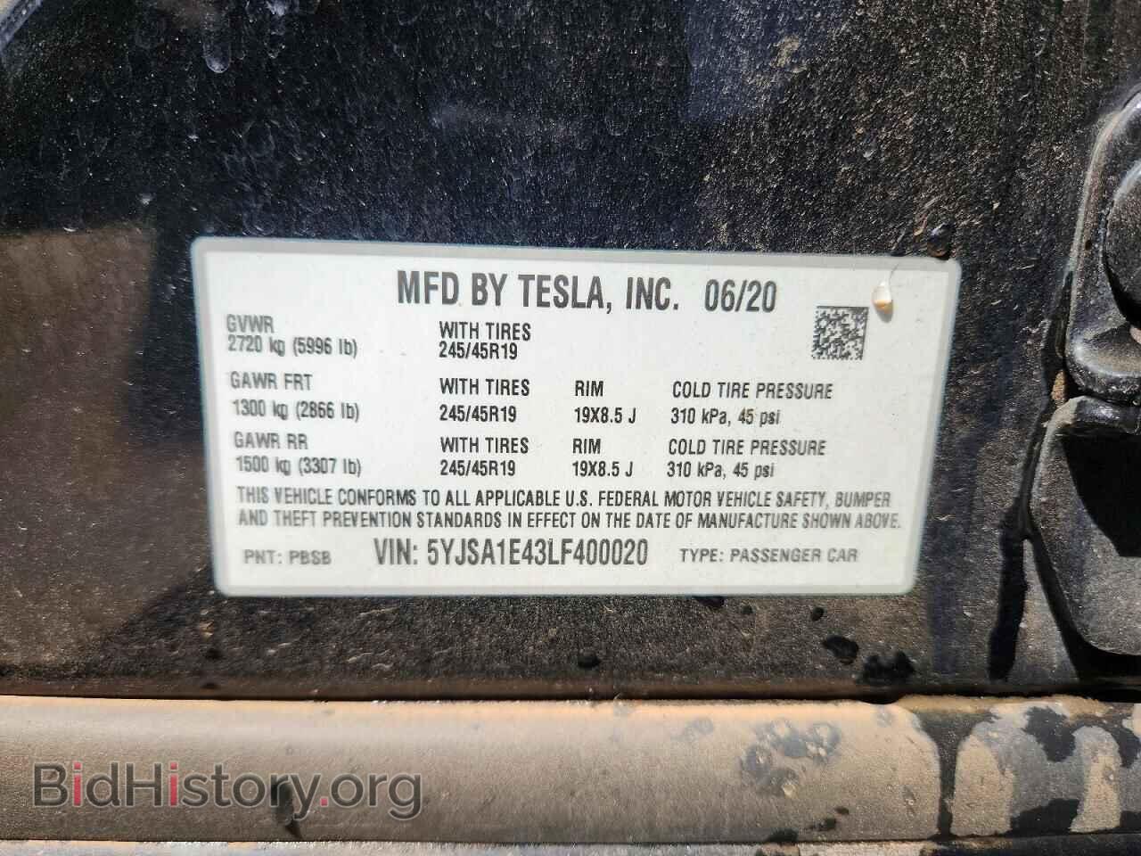 2020 TESLA MODEL S - VIN: 5YJSA1E43LF400020 - Photo 12
