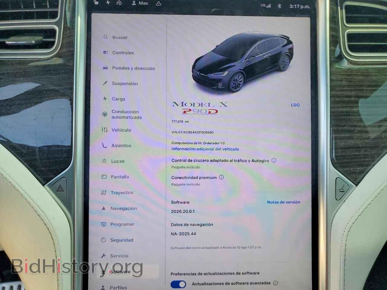 2016 TESLA MODEL X - VIN: 5YJXCBE4XGF006980 - Photo 9
