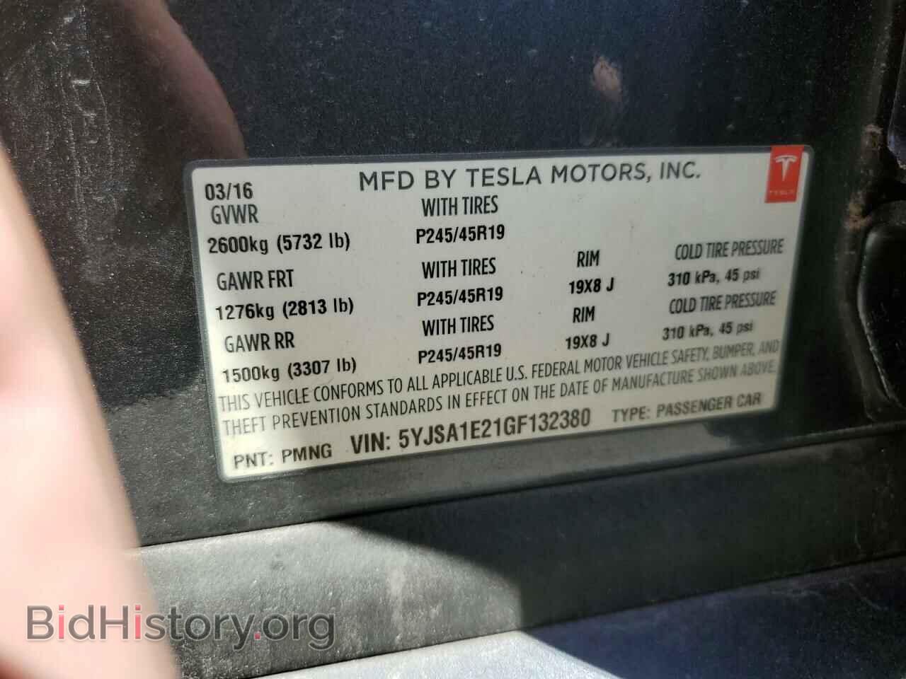2016 TESLA MODEL S - VIN: 5YJSA1E21GF132380 - Photo 12