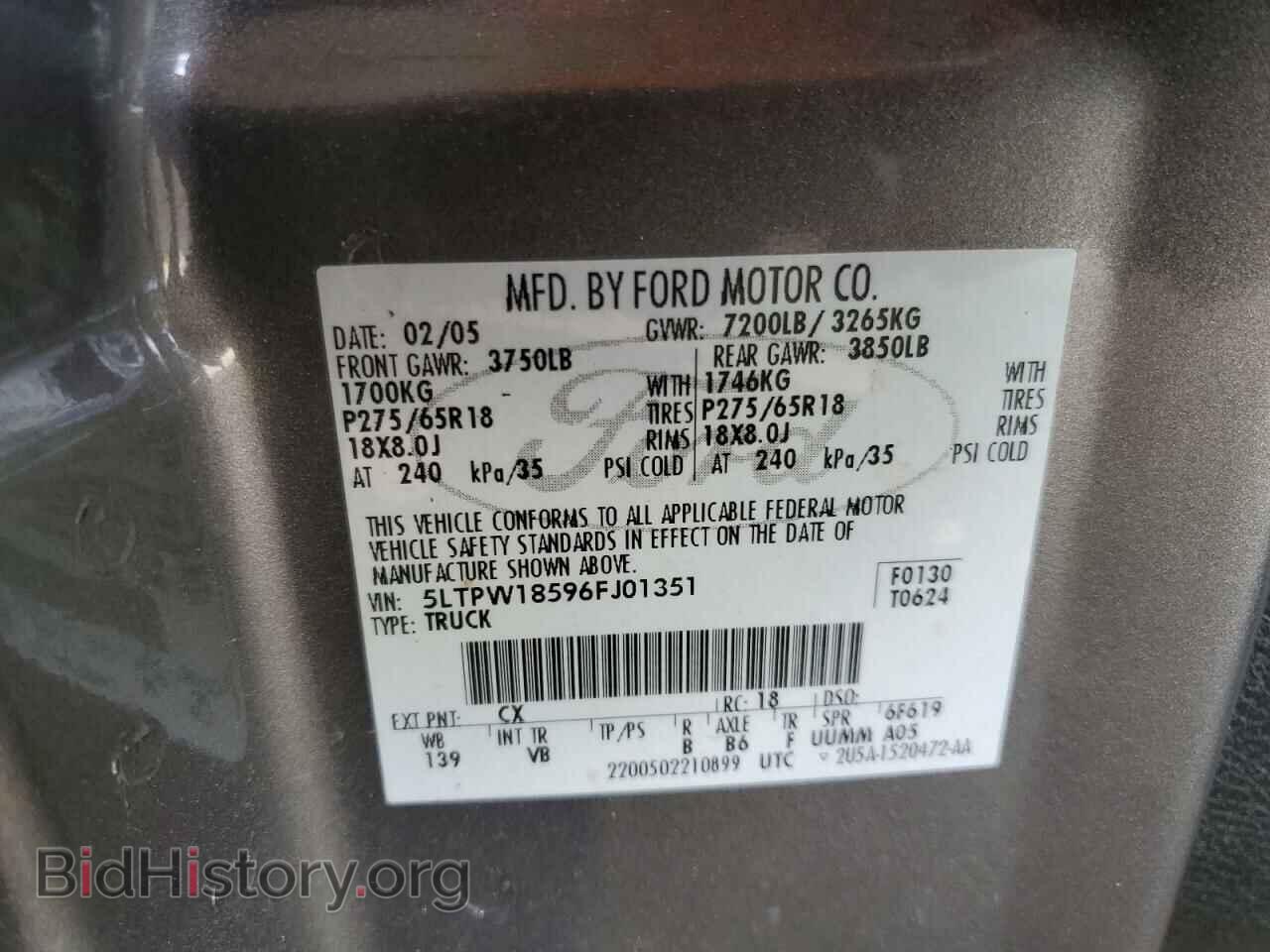 2006 LINCOLN MARK LT - VIN: 5LTPW18596FJ01351 - Photo 12