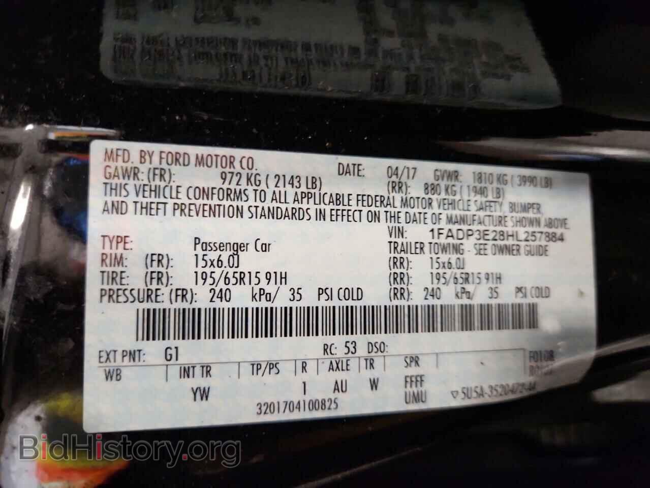 2017 FORD FOCUS - VIN: 1FADP3E28HL257884 - Photo 12