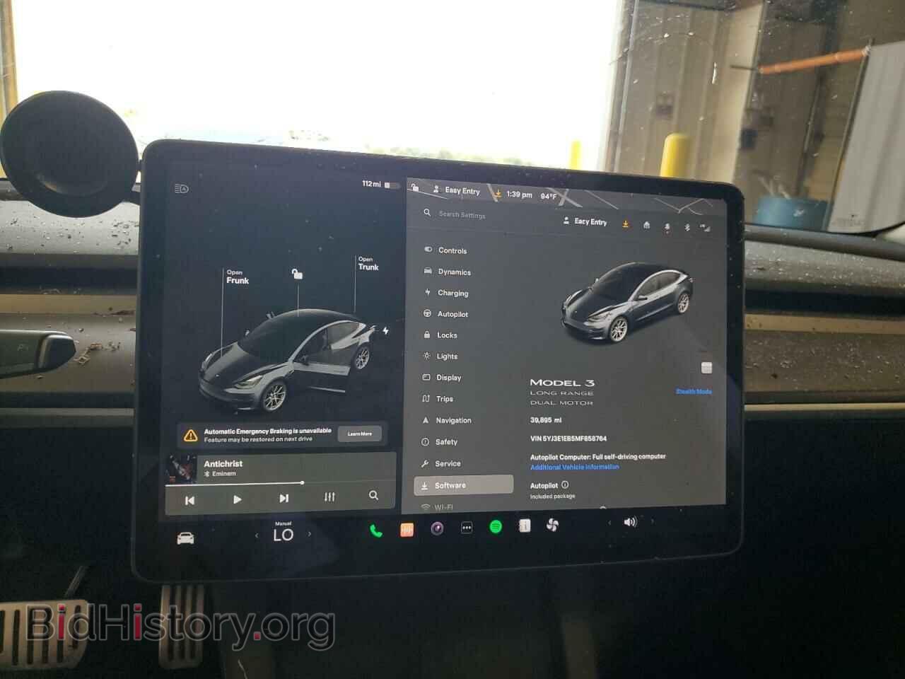 2021 TESLA MODEL 3 - VIN: 5YJ3E1EB5MF858764 - Фото 9