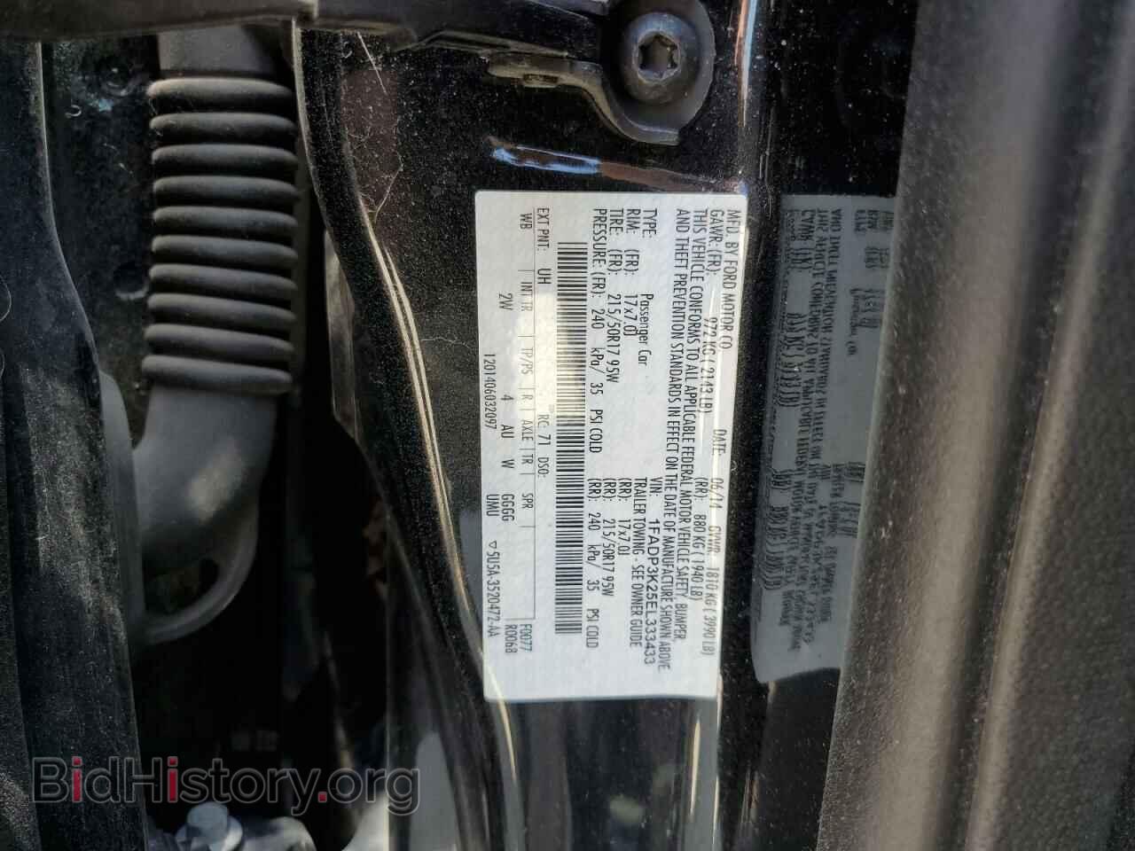 2014 FORD FOCUS - VIN: 1FADP3K25EL333433 - Фото 12