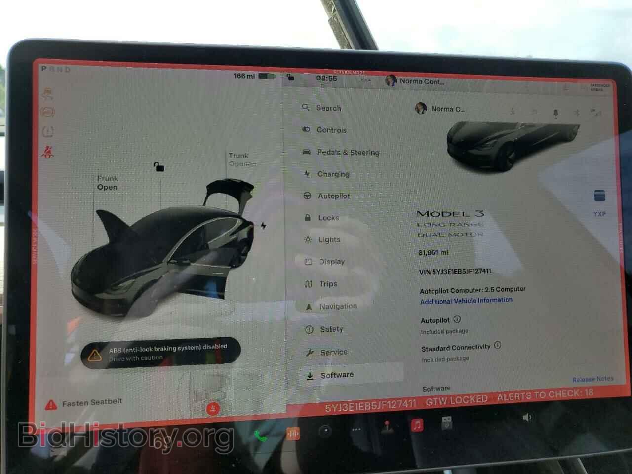 2018 TESLA MODEL 3 - VIN: 5YJ3E1EB5JF127411 - Фото 9