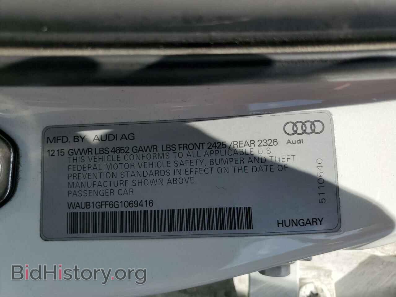 2016 AUDI S3 - VIN: WAUB1GFF6G1069416 - Photo 13