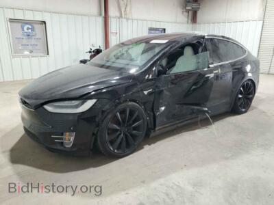2020 Tesla MODEL X, черный — VIN 5YJXCAE29LF299564, Copart