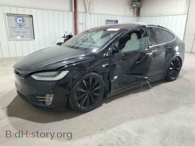 2020 Tesla MODEL X (VIN 5YJXCAE29LF299564) — photo 1 of 13, Copart, damage: front end