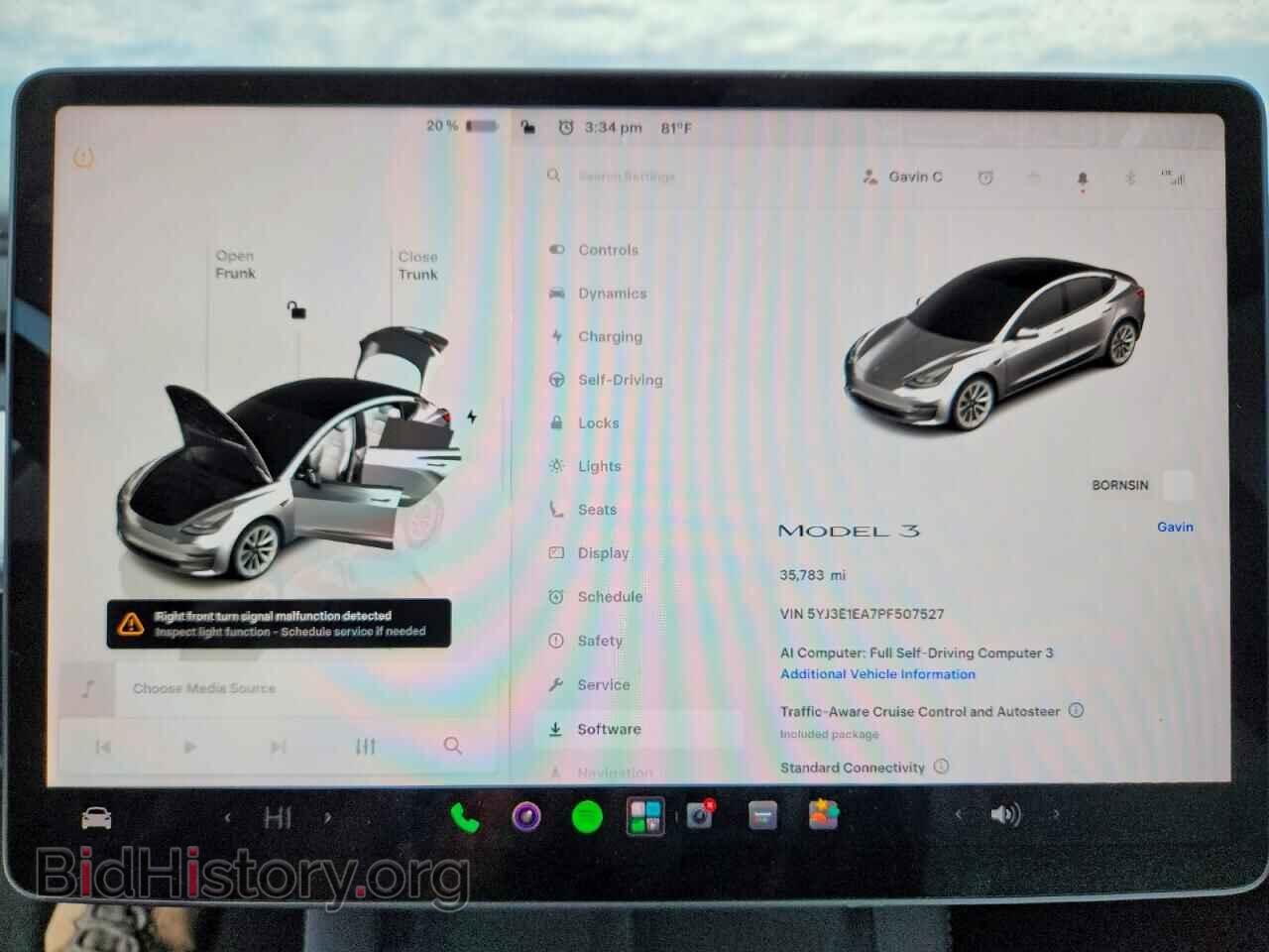 2023 TESLA MODEL 3 - VIN: 5YJ3E1EA7PF507527 - Photo 9