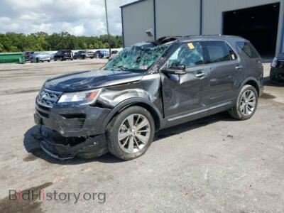 2018 Ford EXPLORER Limited, gray — VIN 1FM5K7F89JGB15710, Copart