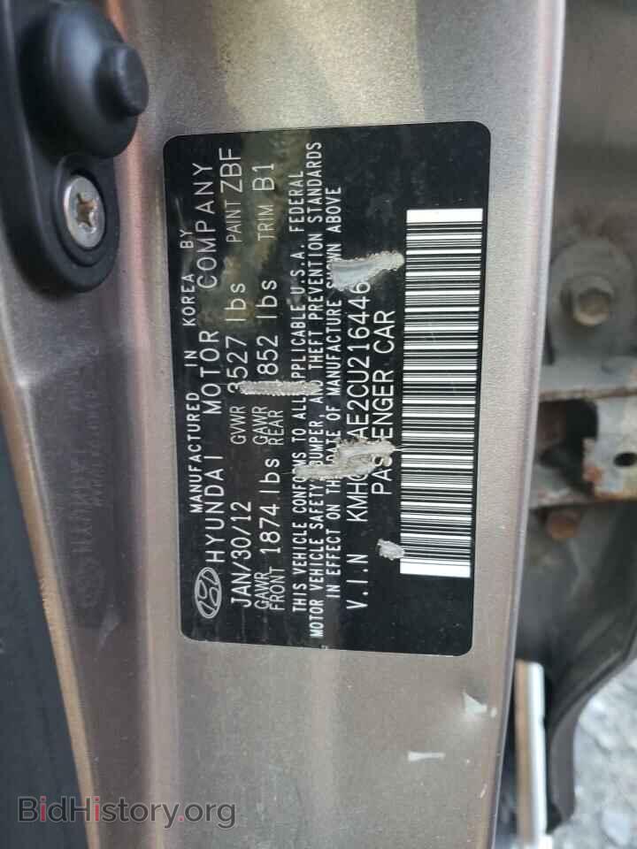 2012 HYUNDAI ACCENT - VIN: KMHCT4AE2CU216446 - Фото 10