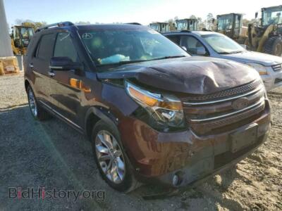 2012 Ford EXPLORER Explorer L, бордовый — VIN 1FMHK8F89CGA04063, Copart
