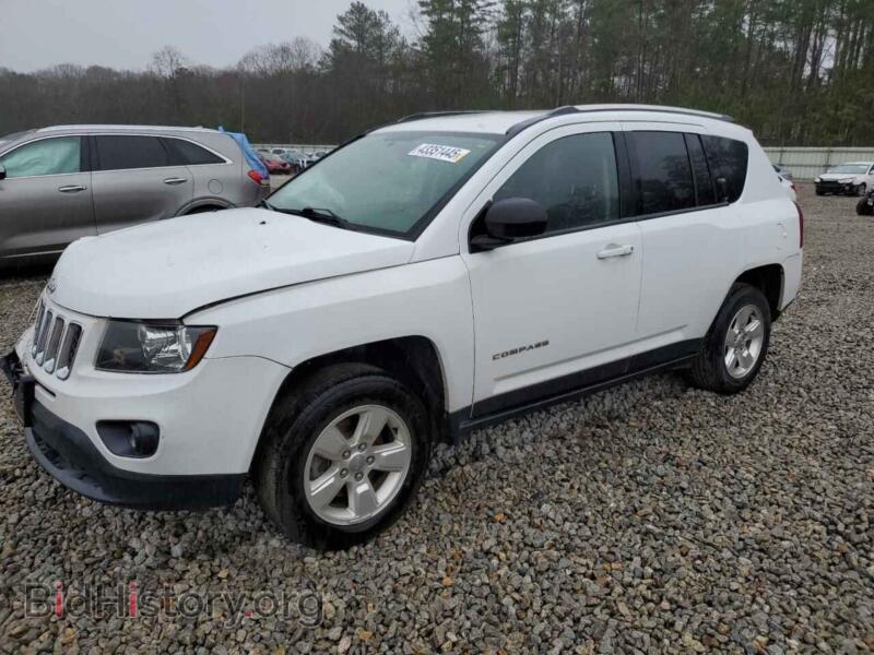 2015 Jeep COMPASS Sport (VIN 1C4NJCBA5FD219662) — фото 1 из 12, Copart, повреждение: передняя часть