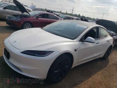 2024 Tesla MODEL 3, white — VIN 5YJ3E1EA3RF732076, Copart