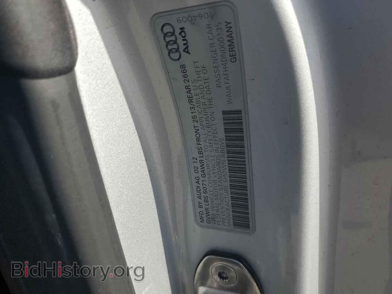 2013 AUDI A5 - VIN: WAULFAFH4DN000135 - Photo 12