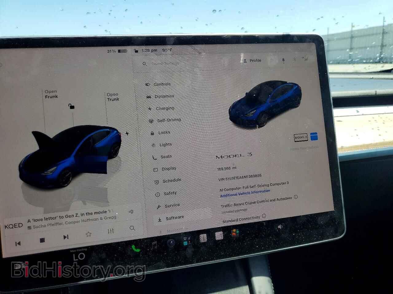 2022 TESLA MODEL 3 - VIN: 5YJ3E1EA6NF369895 - Фото 9