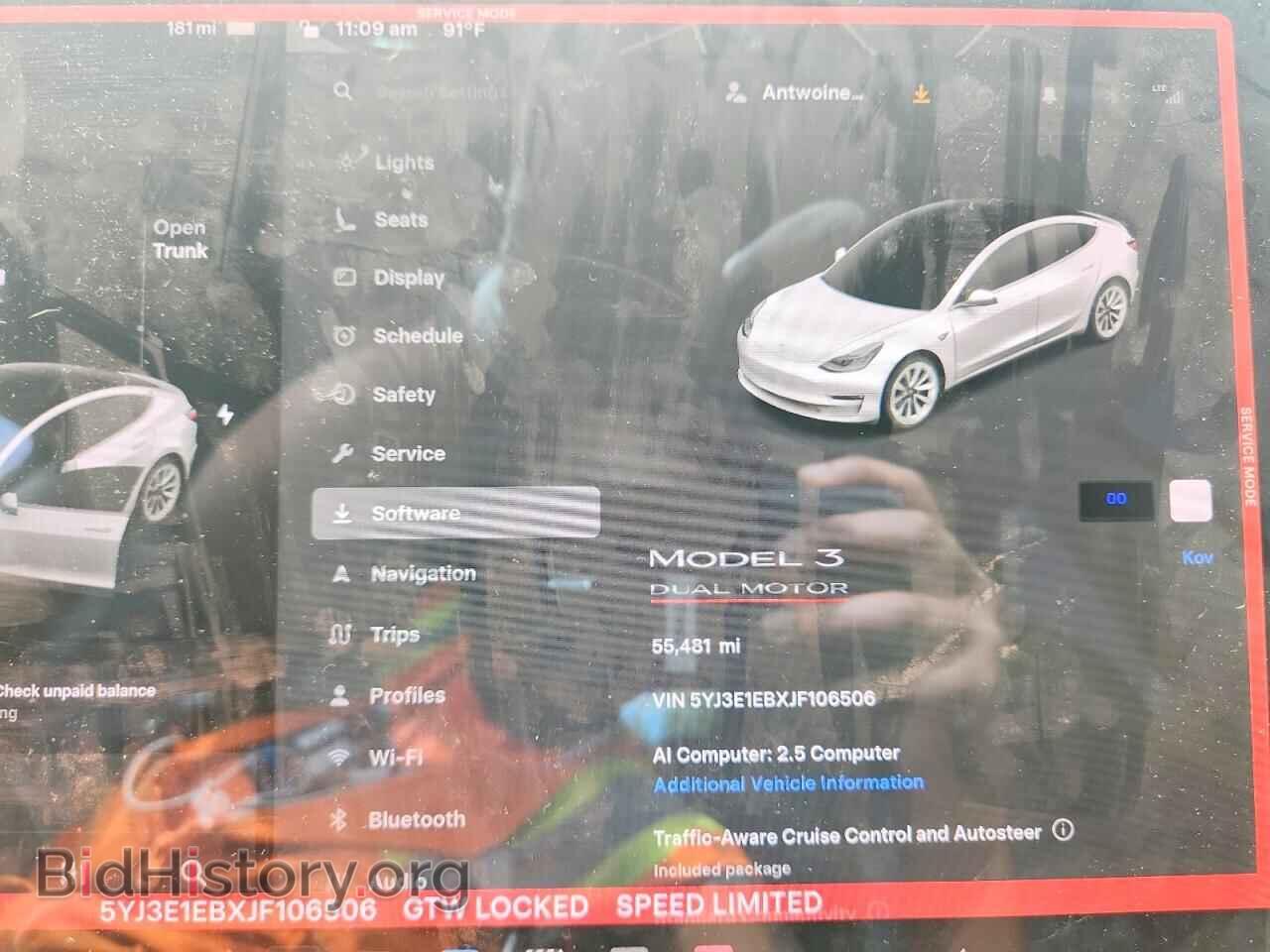 2018 TESLA MODEL 3 - VIN: 5YJ3E1EBXJF106506 - Фото 9
