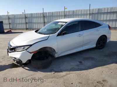 2020 Honda CIVIC Sport, white — VIN 19XFC2F84LE204984, Copart