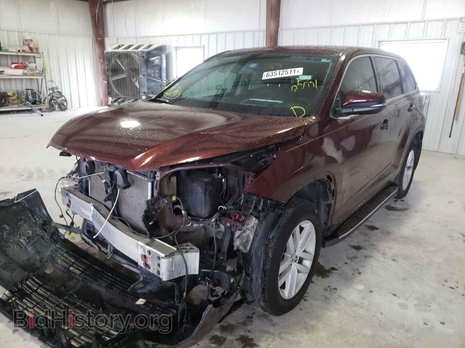 2016 TOYOTA HIGHLANDER - VIN: 5TDZKRFH3GS123771 - Фото 2