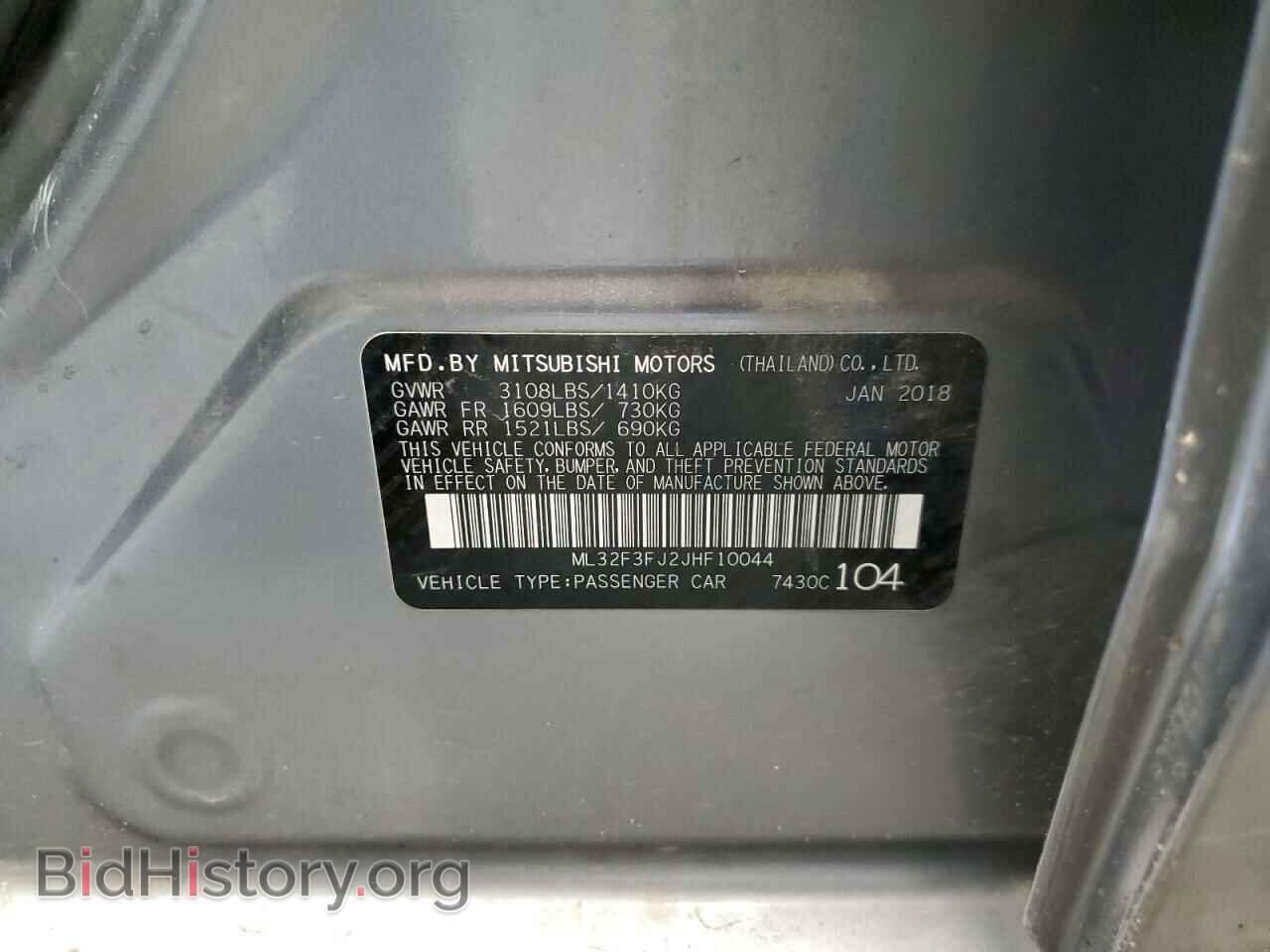 2018 MITSUBISHI MIRAGE - VIN: ML32F3FJ2JHF10044 - Фото 13