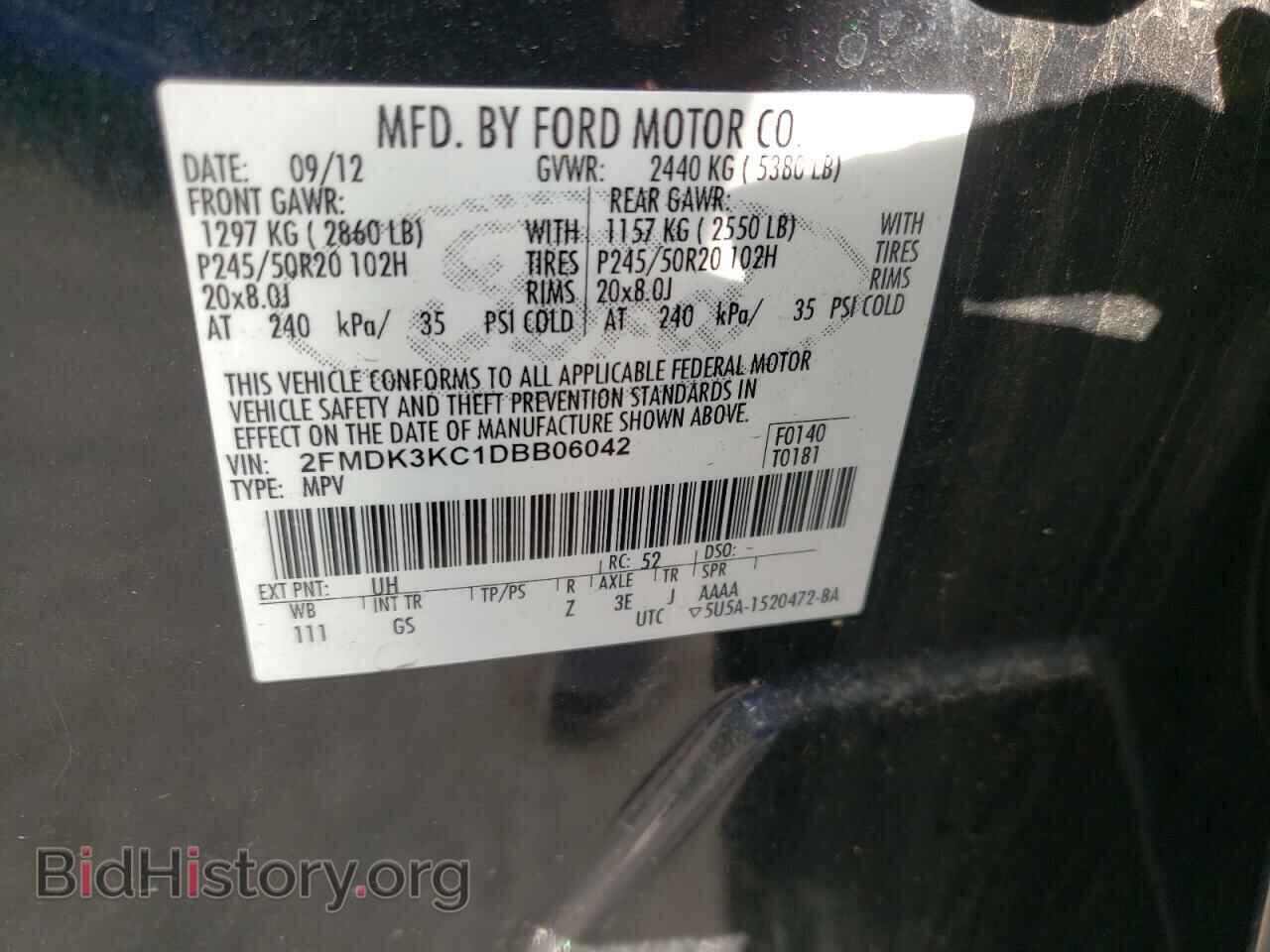 2013 FORD EDGE - VIN: 2FMDK3KC1DBB06042 - Photo 10