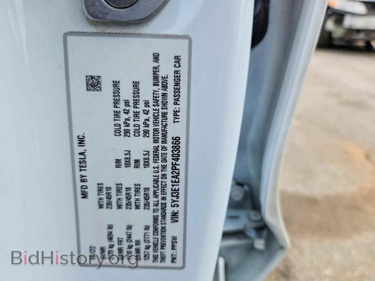 2023 TESLA MODEL 3 - VIN: 5YJ3E1EA2PF403866 - Photo 12