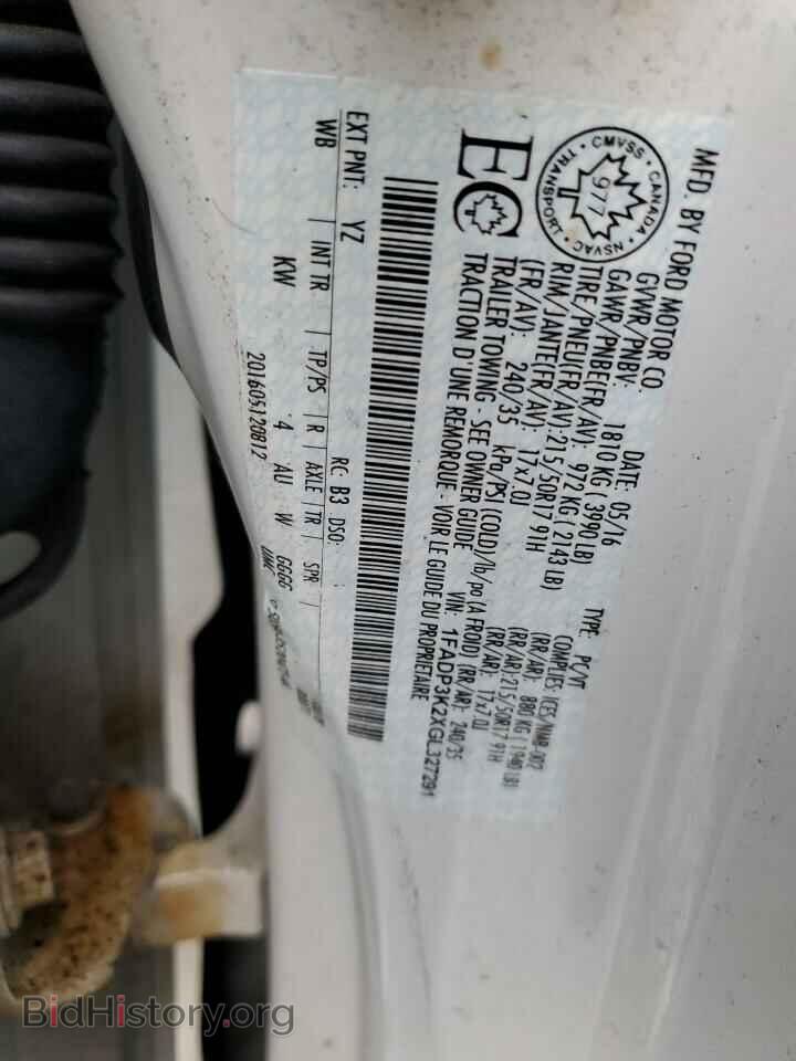 2016 FORD FOCUS - VIN: 1FADP3K2XGL327291 - Фото 12