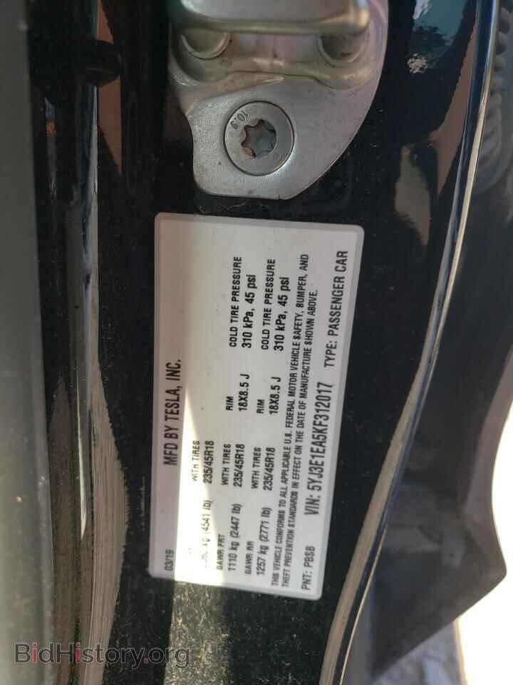 2019 TESLA MODEL 3 - VIN: 5YJ3E1EA5KF312017 - Photo 12