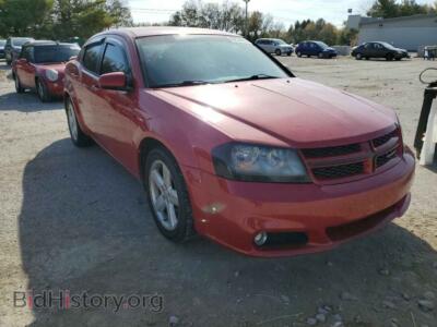 2013 Dodge AVENGER Avenger SX, red — VIN 1C3CDZCB3DN681044, Copart