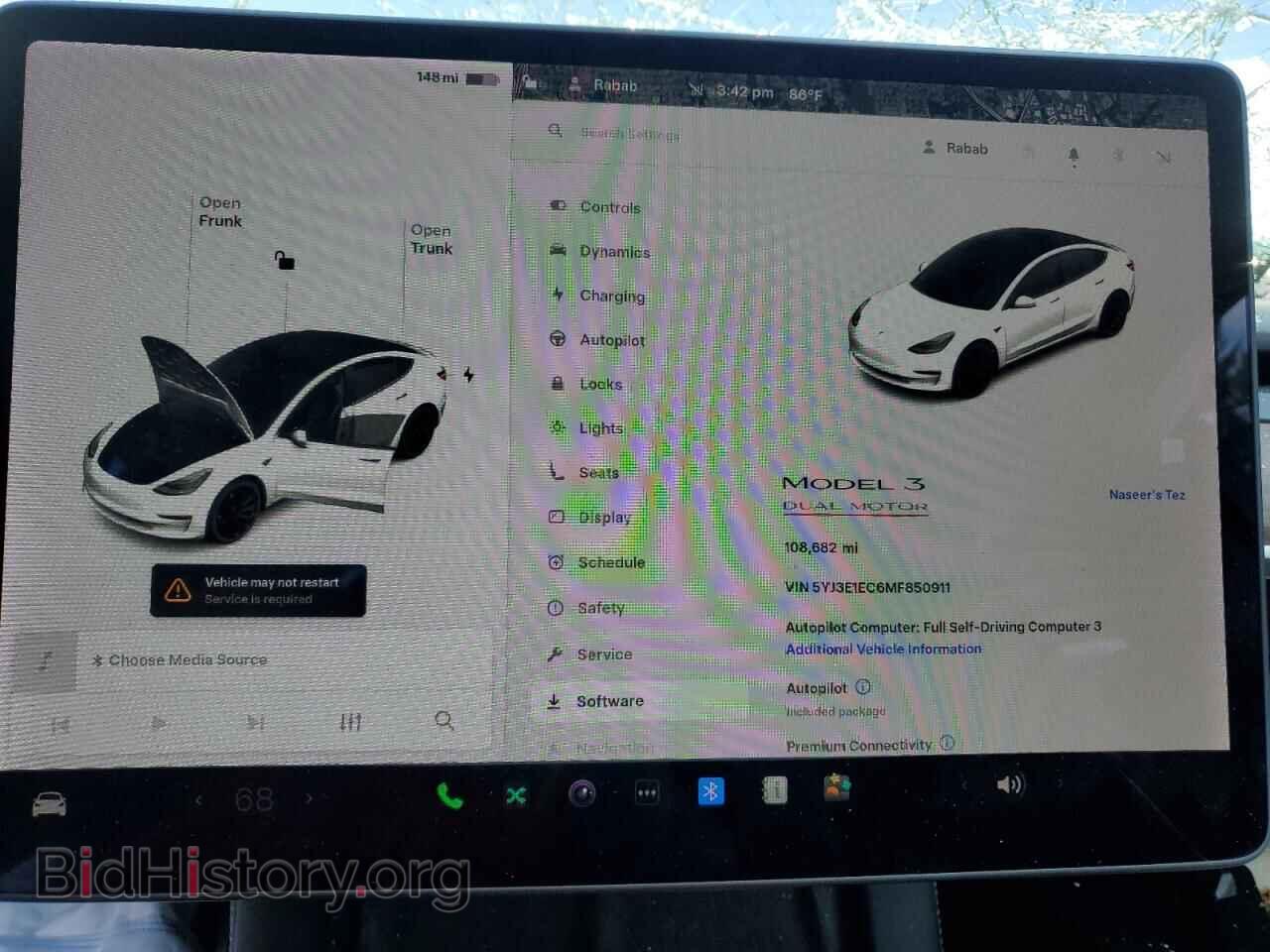 2021 TESLA MODEL 3 - VIN: 5YJ3E1EC6MF850911 - Photo 9