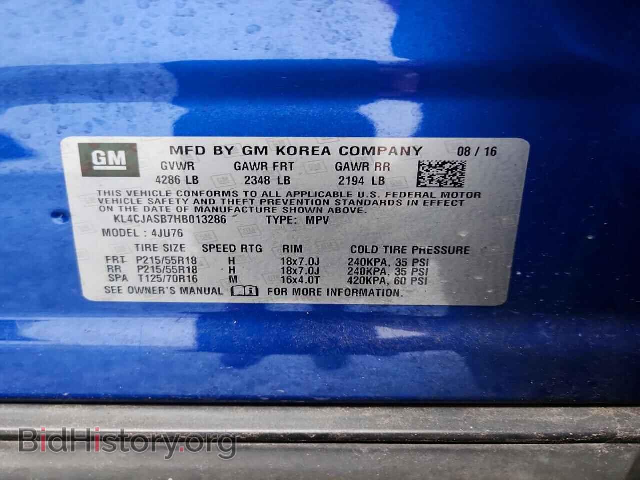 2017 BUICK ENCORE - VIN: KL4CJASB7HB013286 - Photo 13